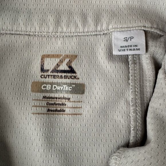 Cutter & Buck Sweatshirt Mens Gray L/S  1/4 Zip CB DryTec Kean University Small - Picture 3 of 16